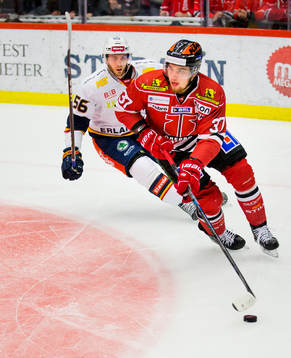 Djurgårdens Robin Norell och Örebros Glenn Gustafsson