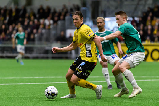 Elfsborgs Simon Olsson och Brages Bjarni Mark Antonsson