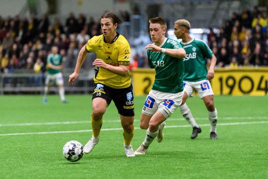 Elfsborgs Simon Olsson och Brages Bjarni Mark Antonsson