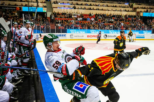 Frölundas Simon Hjalmarsson och Brynäs Johan Alcén