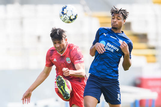 Liepajas Rami och Helsingborgs Joseph Ceesay