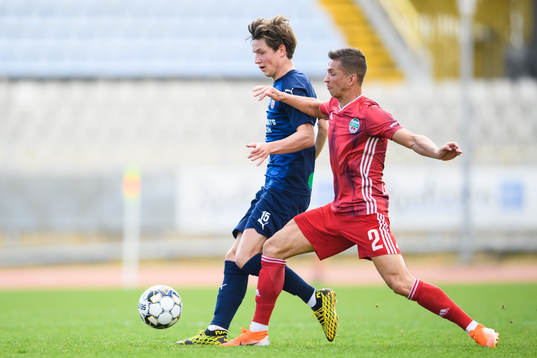 Helsingborgs Max Svensson och Liepajas Zviedris