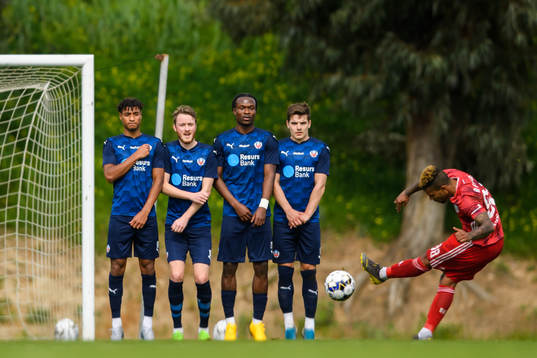 Helsingborgs Joseph Ceesay, Rasmus Jönsson, Noel Mbo och