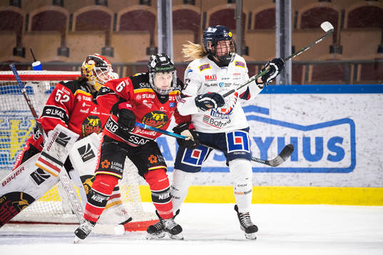 Luleås Jenni Hiirikoski och Linköpings Emilie Kruse