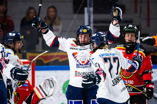 Linköpings Emilie Kruse Johansen jublar