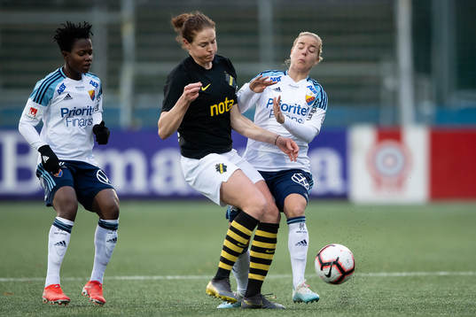 s Sara Nordin och Djurgårdens Fanny Lång