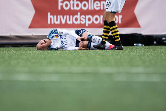 Djurgårdens Maria Hovmark skadas