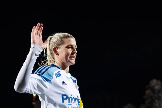 Djurgårdens Olivia Schough jublar