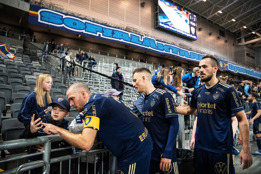 Djurgårdens Marcus Danielson , Fredrik Ulvestad och Emir