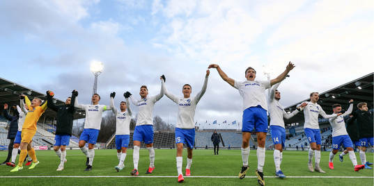 IFK Norrköpings spelare jublar