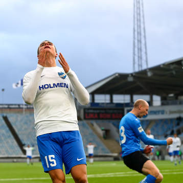 IFK Norrköpings Carl Björk och Halmstads Andreas