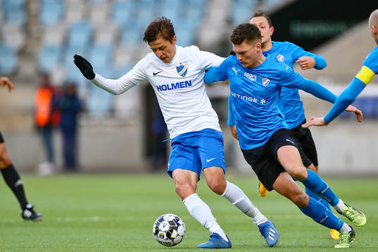 IFK Norrköpings Simon Thern och Halmstads Samuel Kroon