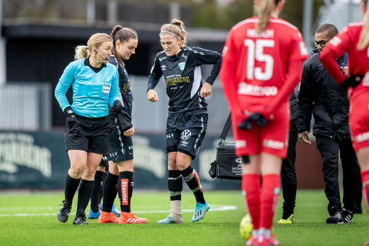 Göteborgs Filippa Angeldal fick en smäll