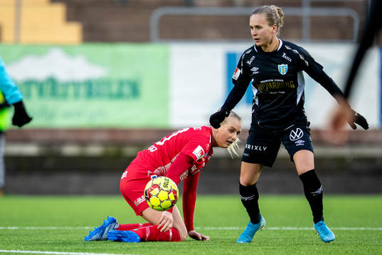 Linköpings Stina Blackstenius mot Göteborgs Filippa