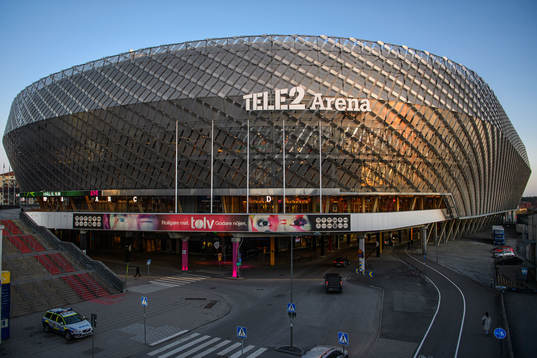 Exteriör av Tele2 Arena