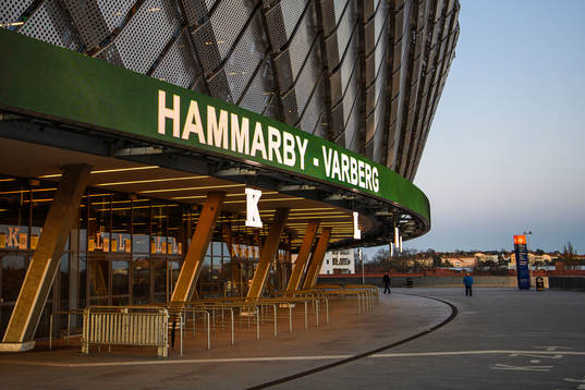 Exteriör av Tele2 Arena