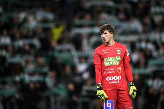 Varbergs målvakt August Strömberg