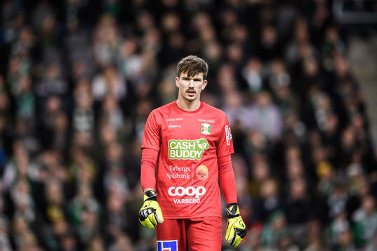 Varbergs målvakt August Strömberg