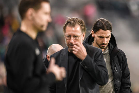 Hammarbys sportchef Jesper Jansson och Zlatan Ibrahimović