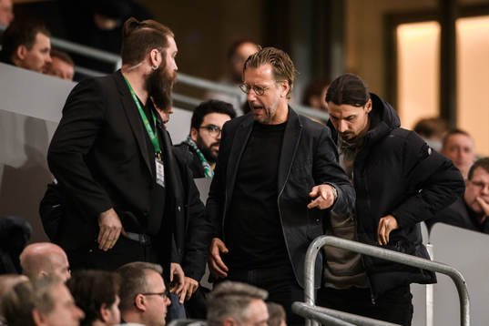 Hammarbys sportchef Jesper Jansson och Zlatan Ibrahimović