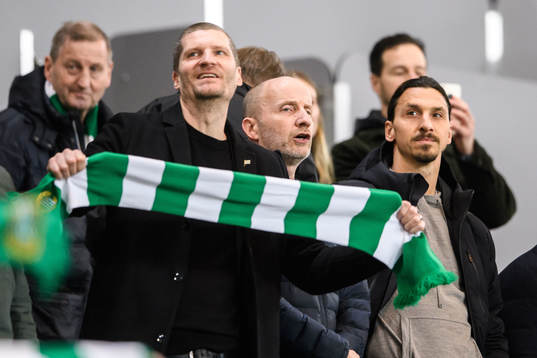 Rickard Von Yxkull, ordförande Hammarby fotboll och Zlatan