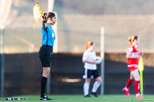 Assistant referee Sonia Khan