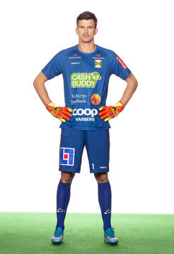 Varbergs målvakt August Strömberg