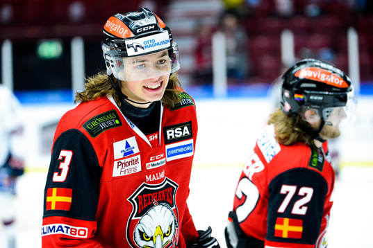 Malmö Redhawks Malte Setkov jublar