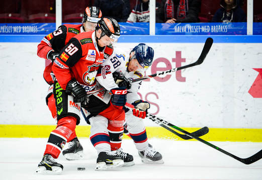 Malmö Redhawks Adam Ollas Mattsson och Tobias Ekberg