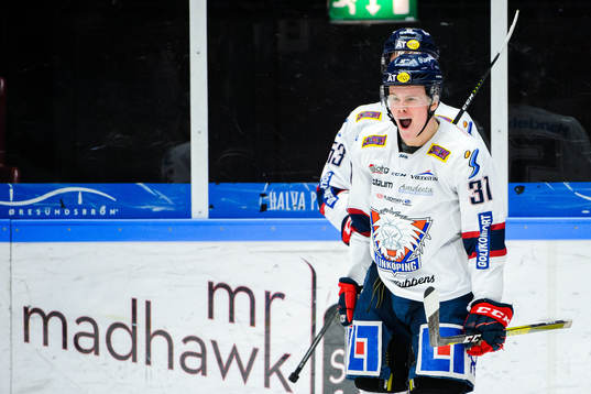 Linköpings Olle Lycksell jublar