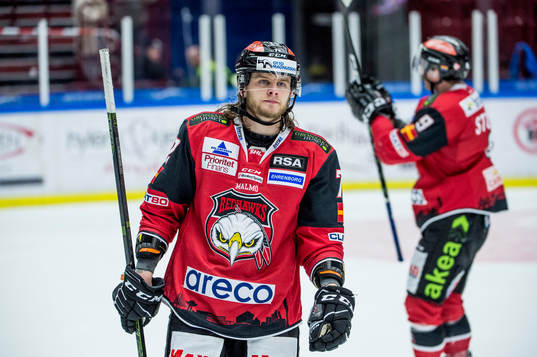 Malmö Redhawks Nicolai Meyer deppar
