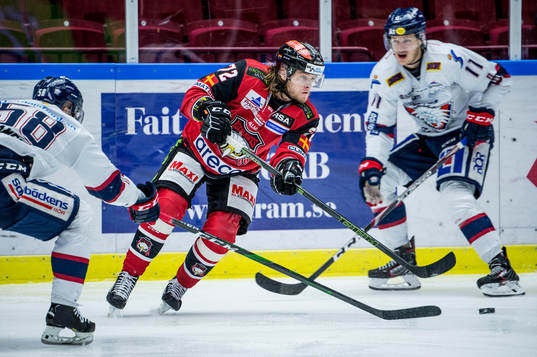Malmö Redhawks Nicolai Meyer mot Linköpings Robin