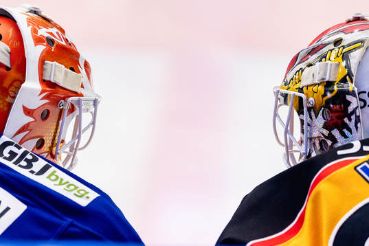 Växjös målvakt Viktor Fasth och Luleås målvakt David