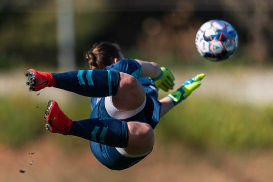 Goalkeeper Idun-Kristine Jørgensen of LSK Kvinner