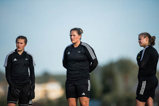 Goalkeeper Rugile Maria Rulyte, goalkeeper Kristine Nøstmo