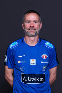 Per Andreas Haftorsen, goalkeeper coach of Avaldsnes, poses