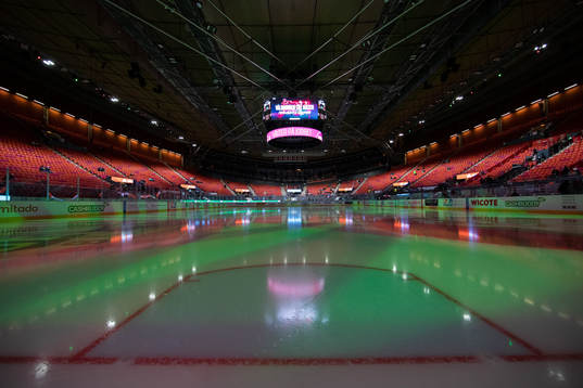 Scandinavium interiört innan ishockeymatchen i SHL mellan