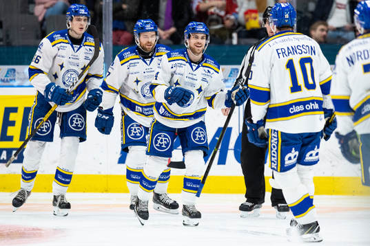 Leksands Oskar Lang jublar