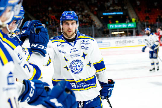 Leksands Daniel Gunnarsson jublar