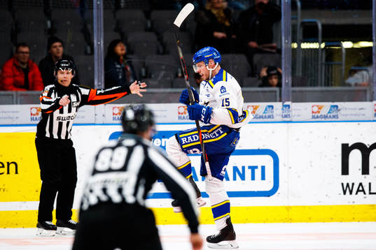 Leksands Matt Carey jublar
