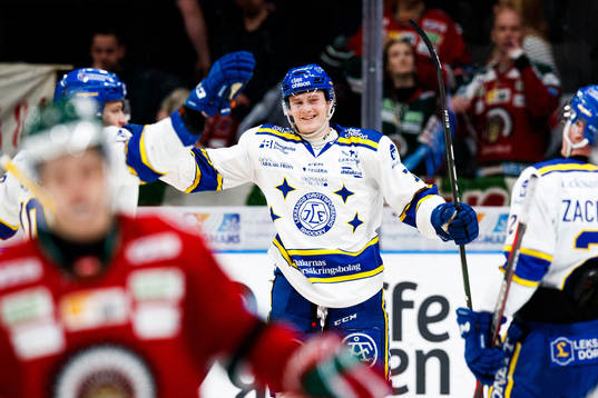 Leksands Lucas Nordsäter jublar