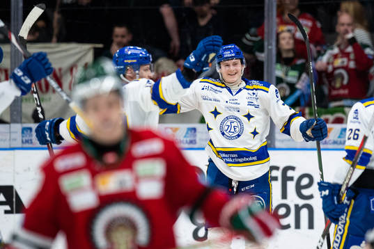Leksands Lucas Nordsäter jublar