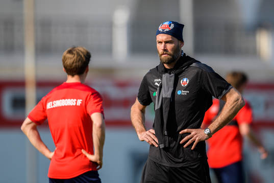 Helsingborgs tränare Olof Mellberg