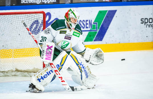 Färjestads målvakt Olof Lindbom