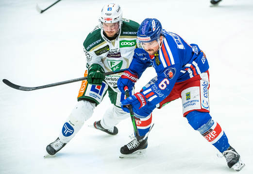 Oskarshamns Jesper Dahlroth och Färjestads Emil Forslund