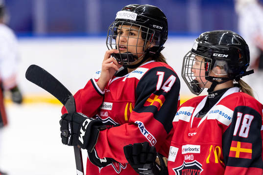Malmö Redhawks Julie Jensen och Marion Bladh
