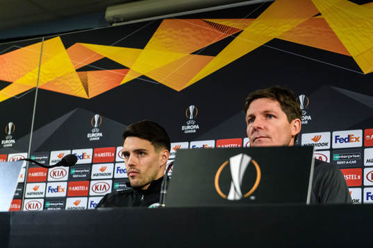 Josip Brekalo and Oliver Glasner, head coach