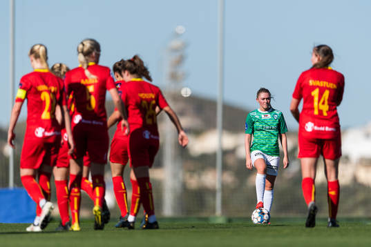 Madeleine Mellemstrand of Klepp looks dejected