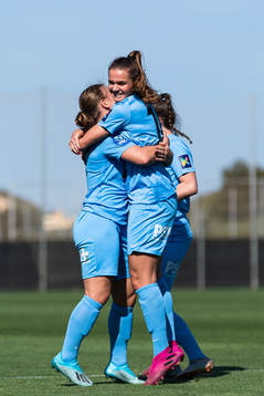 Olaug Tvedten and Andrea Norheim celebrate