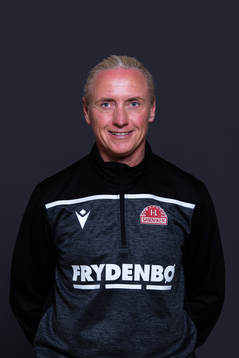 Reidun Seth, goalkeeper coach of Sandviken poses for a